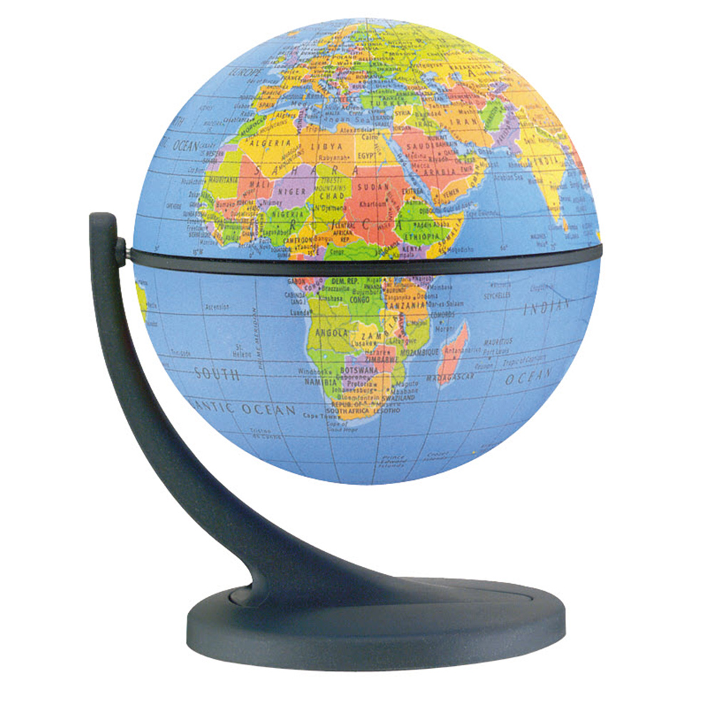 Wonder Globe – Political 4.3″ Blue Desk